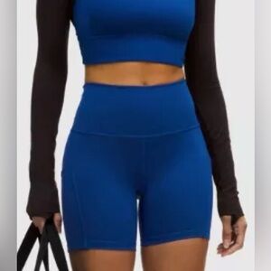 Lululemon Wunder Train High Rise Short/Crop - Poolside